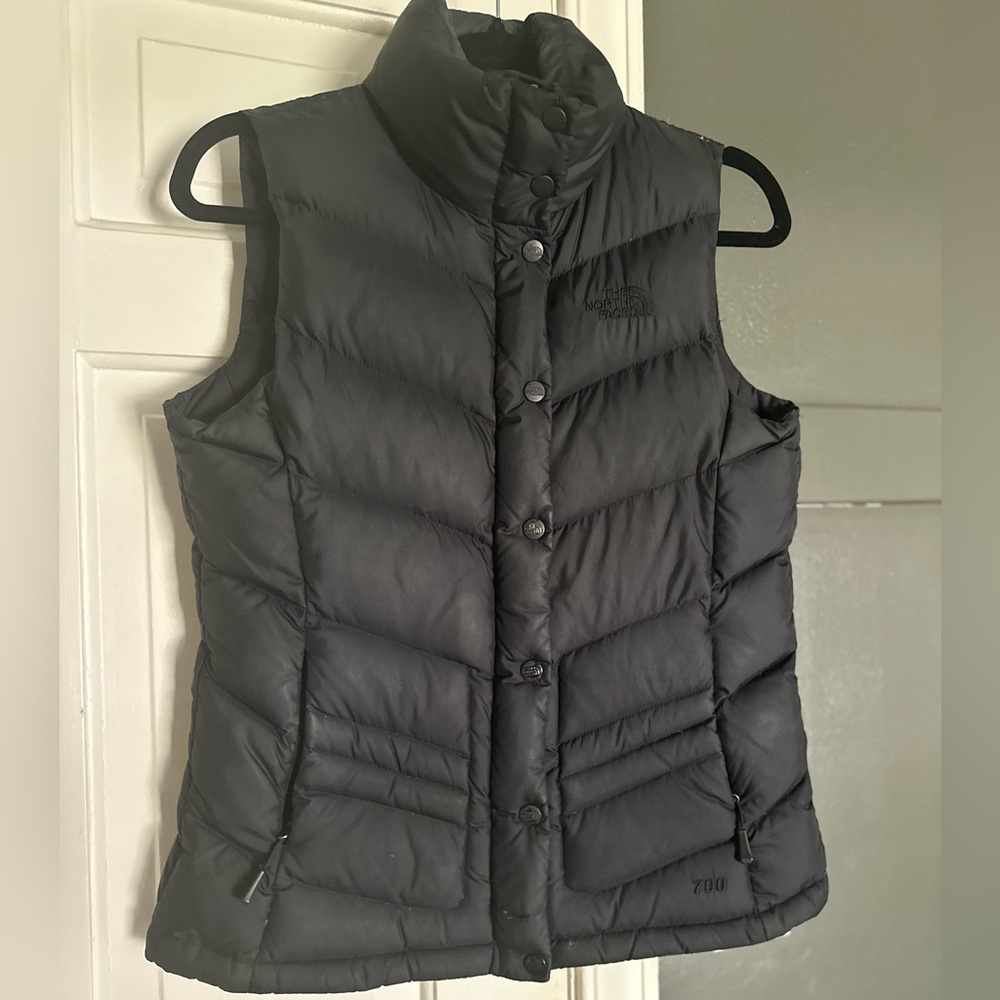 The North Face Women’s 700 Fill Goose Down Puffer Vest Black Small Insulated TNF
